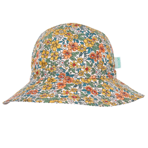 Acorn Chloe Wide Brim Sunhat Yellow, Blue and White