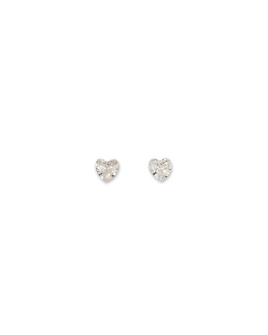 Milk x Soda Heart Gem Earrings