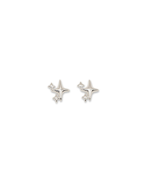 Milk x Soda Silver Orion Star Earrings