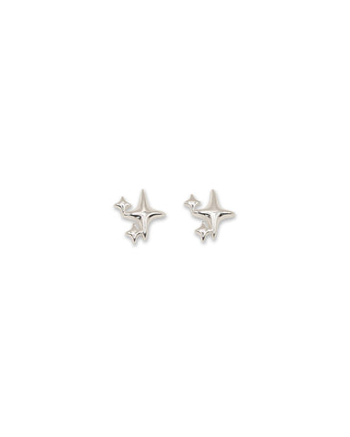 Milk x Soda Silver Orion Star Earrings