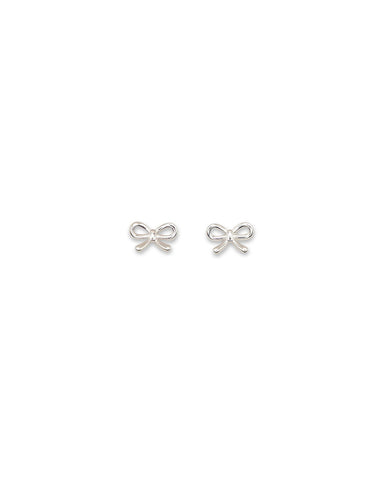 Milk x Soda Silver Vida Ribbon Earrings