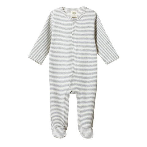Nature Baby Stretch And Grow Grey Marle Stripe