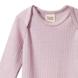 Nature Baby Mer Ess L/S Pointelle - Lilac