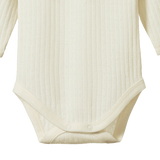 Nature Baby Mer Ess L/S  Bodysuit Pointelle - Natural