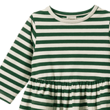 Nature Baby L/S Twirl Dress - Eden Sea Stripe