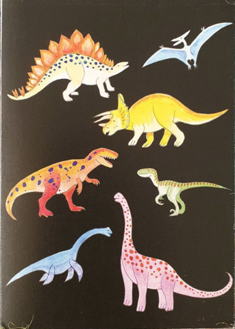 Moonface Maddy Dinosaurs Card
