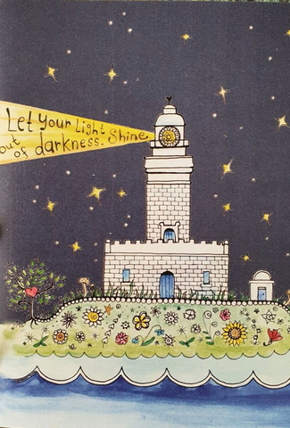 Moonface Maddy Lighthouse Card