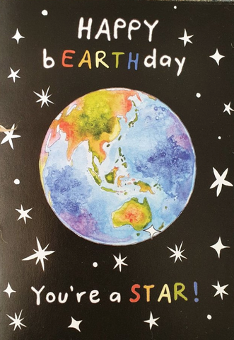 Moonface Maddy Happy bEARTHday You're a Star Card