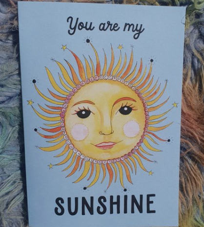 Moonface Maddy You Are My Sunshine Card