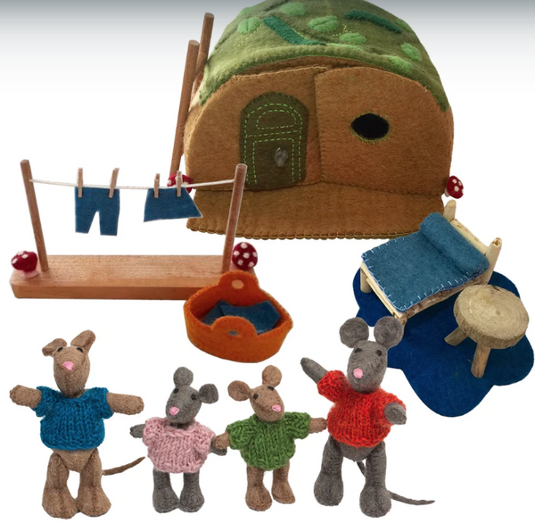 Papoose Deluxe Mouse House Set 20 Pieces ** EX DISPLAY **
