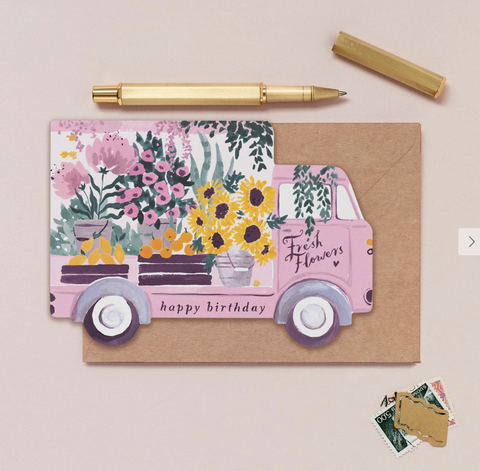 Sister Paper Co Flower Truck Birthday Card