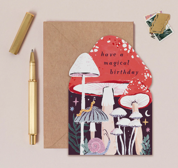 Sister Paper Co Magical Mushroom  Birthday Card