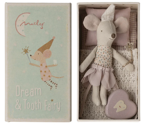 Maileg Tooth Fairy Mouse Little Sister Matchbox
