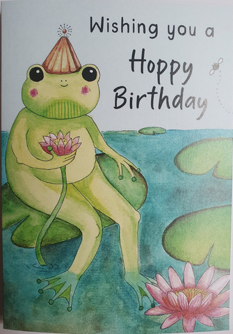 Moon Face Maddy Wishing you a Hoppy Birthday