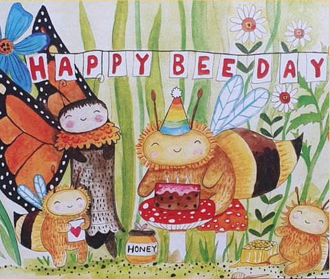 Moon Face Maddy Happy Bee Day