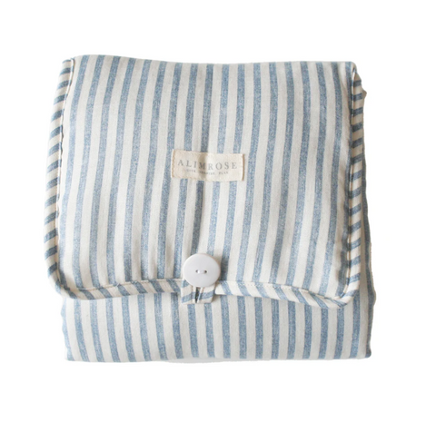 Little Traveller Change Mat Chambray Stripe