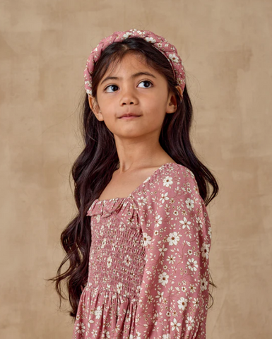 Noralee Braided Headband - Rose Bloom