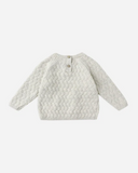 Quincy Mae Knit Sweater Heathered - Blue