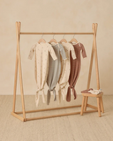 Quincy Mae Knotted Baby Gown + Hat Set - Acorns