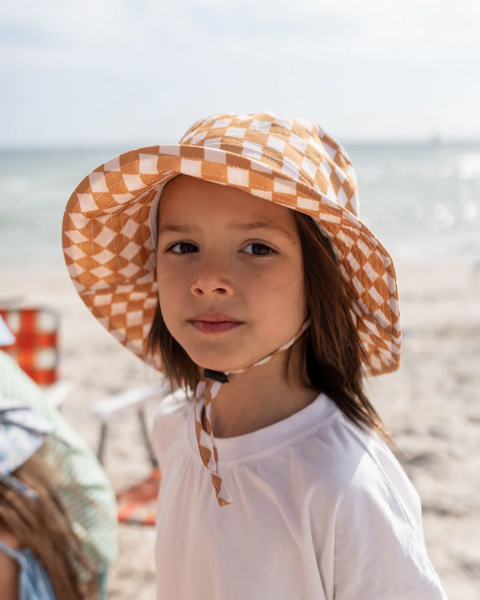 Acorn Checkmate Wide Brim Sunhat