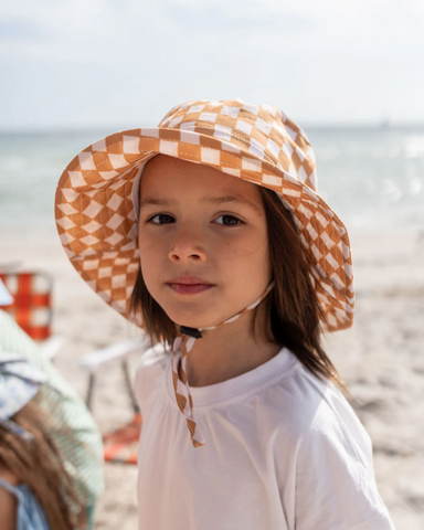 Acorn Checkmate Wide Brim Sunhat
