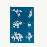 Oh Flossy Reusable Adhesive Face Paint & Makeup Stencils - Teal