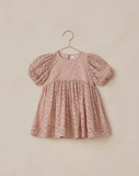 Noralee Luna Dress Embroidered Daisy- Rose