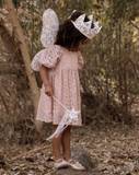 Noralee Luna Dress Embroidered Daisy- Rose
