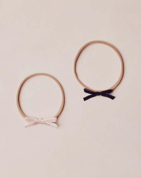 Noralee Baby Bow Headband - Rose Black