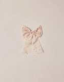 Noralee Alice Bow Flocked Dot - Antique