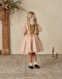 Noralee Alice Bow Flocked Dot - Antique