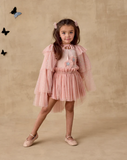 Noralee Flutter Tulle Clips - Rose