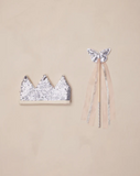Noralee Crown & Wand - Silver Sequin