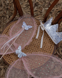 Noralee Crown & Wand - Silver Sequin