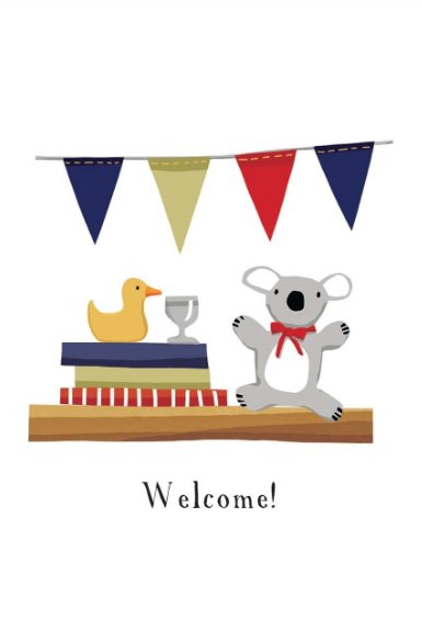 Red Tractor Designs Baby Made In Australia Gift Card