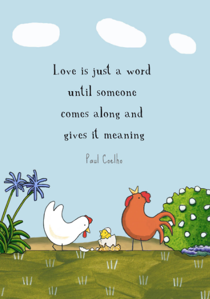 Red Tractor Designs The Meaning of Love Gift Card