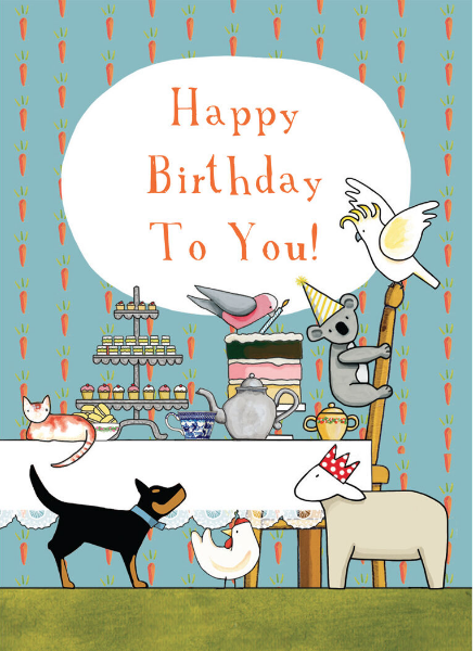 Red Tractor Designs Afternoon Tea Gift Card