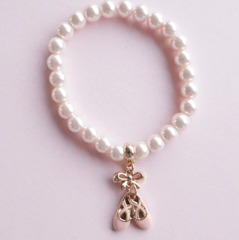 Lauren Hinkley - Pink Pearl Ballet Slippers Bracelet