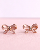 Lauren Hinkley - Pink Bow Earrings
