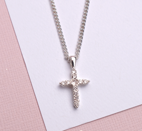 Lauren Hinkley - Cross Necklace with Diamante