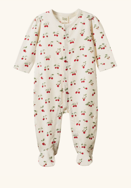 Nature Baby Lucy Suit Strawberry Print