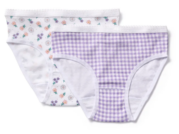 Marquise Gingham Floral Underwear 2 Pack