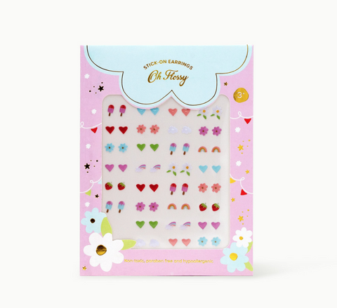 Oh Flossy Kids Stick-On Earrings