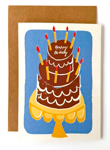 Happy Birthday Chocolate Cake Card