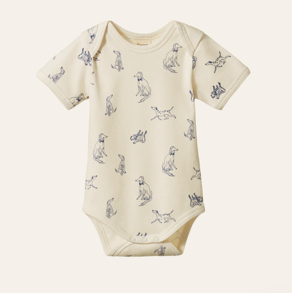 Nature Baby Short Sleeve Bodysuit Best Friend Print