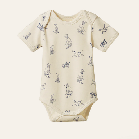 Nature Baby Short Sleeve Bodysuit Best Friend Print