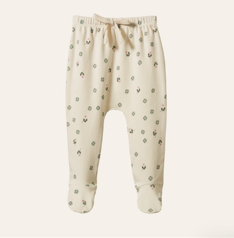 Nature Baby Footed Romper Lucky Print