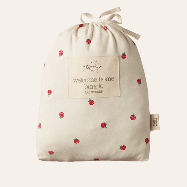 Nature Baby Welcome Home Bundle Raspberry Print
