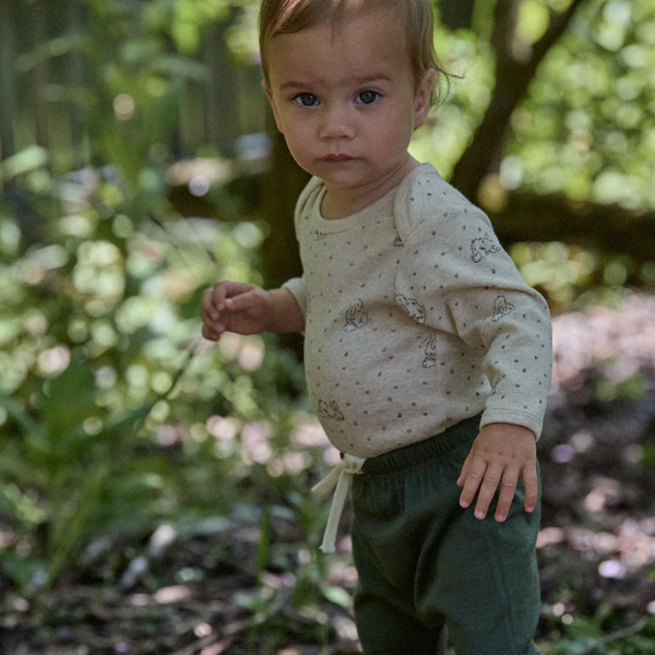 Nature Baby Long Sleeve Bodysuit Bramble Burrow Print