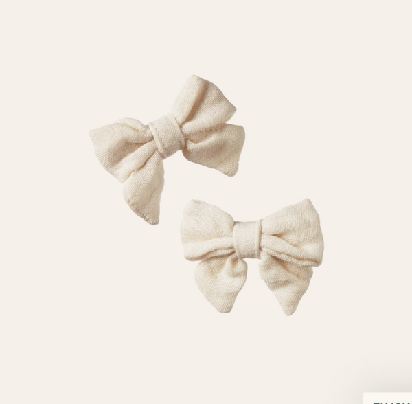 Nature Baby Bow Hair Clips 2 Pack